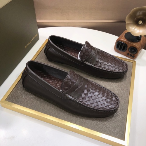 Replica Bottega Veneta BV Leather Shoes For Men #1186184 $76.00 USD for Wholesale