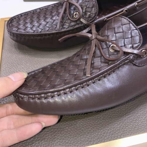 Replica Bottega Veneta BV Leather Shoes For Men #1186186 $76.00 USD for Wholesale