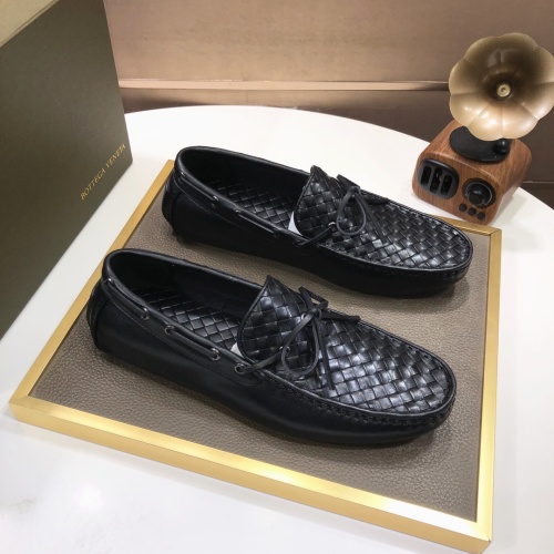 Replica Bottega Veneta BV Leather Shoes For Men #1186187 $76.00 USD for Wholesale