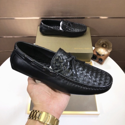 Replica Bottega Veneta BV Leather Shoes For Men #1186187 $76.00 USD for Wholesale