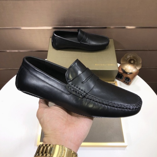 Replica Bottega Veneta BV Leather Shoes For Men #1186189 $85.00 USD for Wholesale