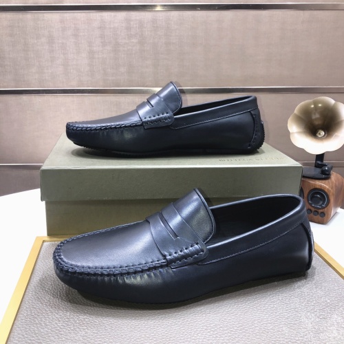 Replica Bottega Veneta BV Leather Shoes For Men #1186189 $85.00 USD for Wholesale