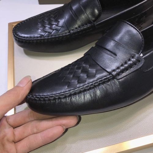 Replica Bottega Veneta BV Leather Shoes For Men #1186192 $88.00 USD for Wholesale