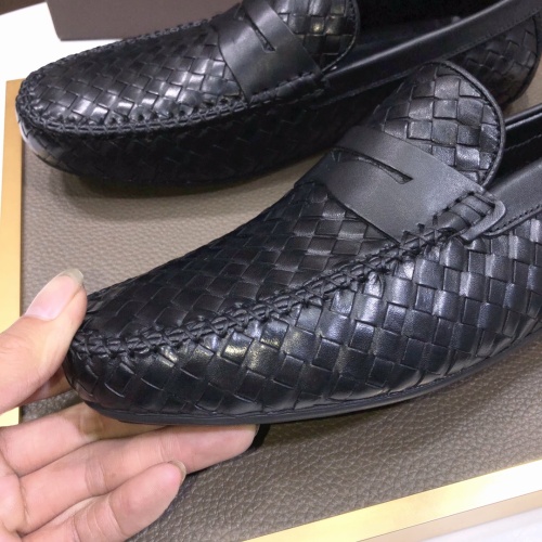 Replica Bottega Veneta BV Leather Shoes For Men #1186193 $92.00 USD for Wholesale
