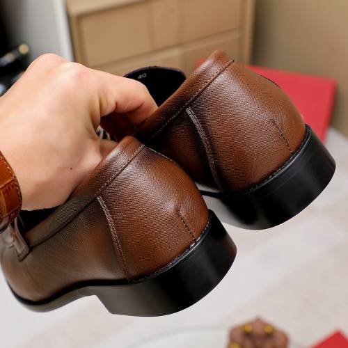 Replica Salvatore Ferragamo Leather Shoes For Men #1186487 $82.00 USD for Wholesale
