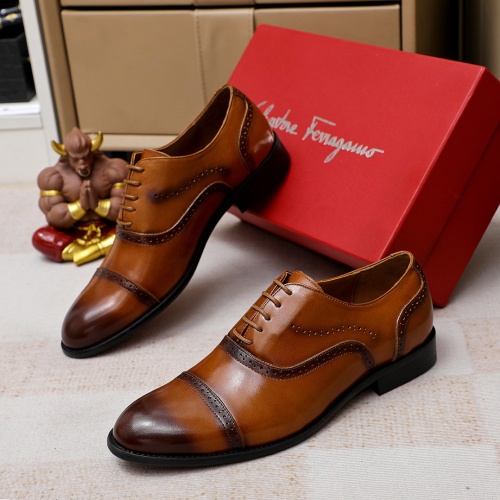 Replica Salvatore Ferragamo Leather Shoes For Men #1186497, $76.00 USD, [ITEM#1186497], Replica Salvatore Ferragamo Leather Shoes outlet from China