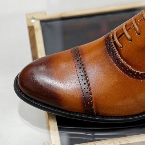 Replica Salvatore Ferragamo Leather Shoes For Men #1186497 $76.00 USD for Wholesale