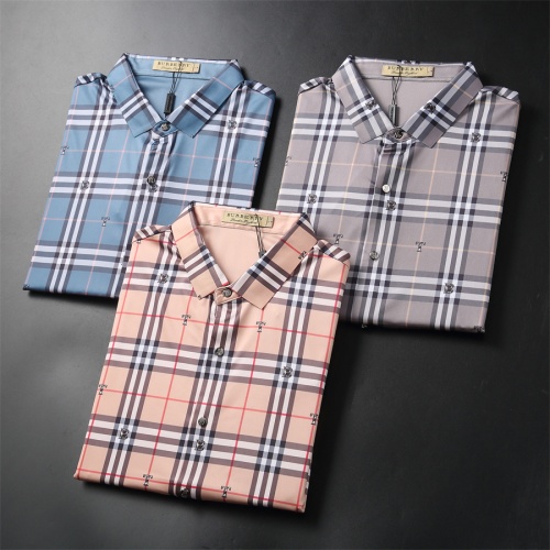Replica Burberry Shirts Short Sleeved For Men #1187731 $52.00 USD for Wholesale
