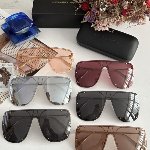 Replica Alexander McQueen AAA Quality Sunglasses #1188861 $60.00 USD for Wholesale