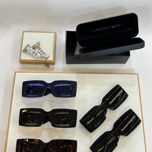 Replica Alexander McQueen AAA Quality Sunglasses #1188867 $60.00 USD for Wholesale