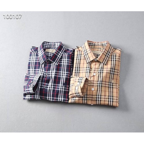 Replica Burberry Shirts Long Sleeved For Men #1192202 $39.00 USD for Wholesale