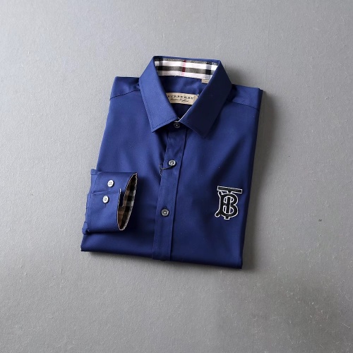 Replica Burberry Shirts Long Sleeved For Men #1192221 $40.00 USD for Wholesale