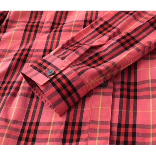 Replica Burberry Shirts Long Sleeved For Women #1192296 $36.00 USD for Wholesale
