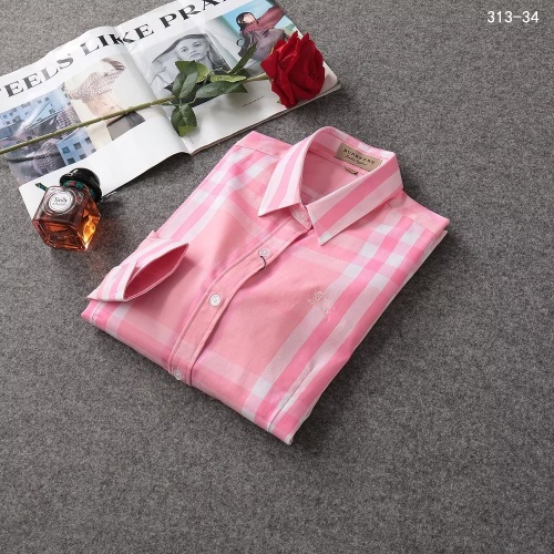 Replica Burberry Shirts Long Sleeved For Women #1192302 $38.00 USD for Wholesale