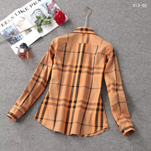 Replica Burberry Shirts Long Sleeved For Women #1192303 $38.00 USD for Wholesale