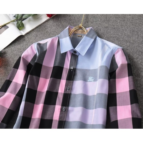 Replica Burberry Shirts Long Sleeved For Women #1192307 $38.00 USD for Wholesale