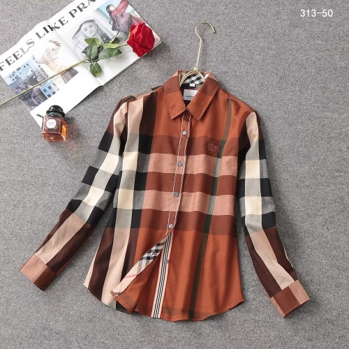 Replica Burberry Shirts Long Sleeved For Women #1192313, $38.00 USD, [ITEM#1192313], Replica Burberry Shirts outlet from China