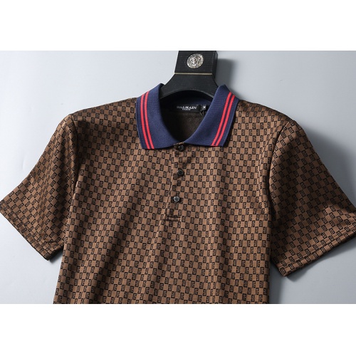 Replica Balmain T-Shirts Short Sleeved For Men #1193695 $27.00 USD for Wholesale