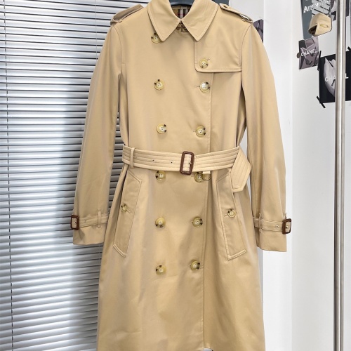 Replica Burberry Trench Coat Long Sleeved For Women #1194168, $160.00 USD, [ITEM#1194168], Replica Burberry Trench Coat outlet from China