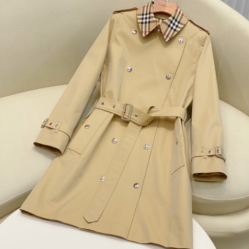 Replica Burberry Trench Coat Long Sleeved For Women #1194169, $160.00 USD, [ITEM#1194169], Replica Burberry Trench Coat outlet from China