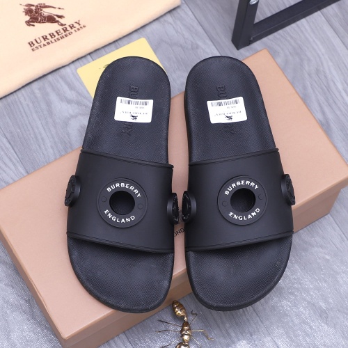 Replica Burberry Slippers For Men #1195413 $42.00 USD for Wholesale