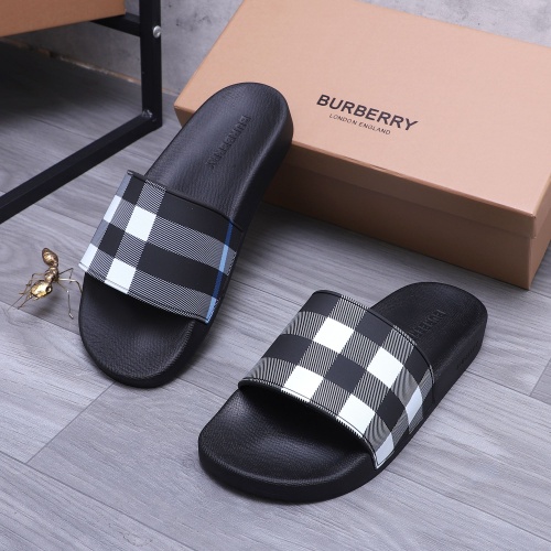 Replica Burberry Slippers For Men #1195423 $42.00 USD for Wholesale