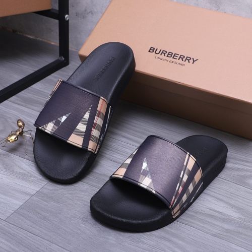 Replica Burberry Slippers For Men #1195429 $42.00 USD for Wholesale