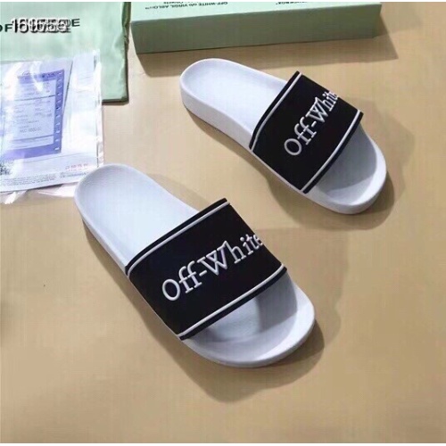 Replica Off-White Slippers For Women #1195435 $45.00 USD for Wholesale