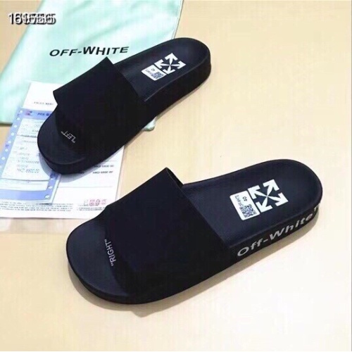 Replica Off-White Slippers For Men #1195438, $45.00 USD, [ITEM#1195438], Replica Off-White Slippers outlet from China