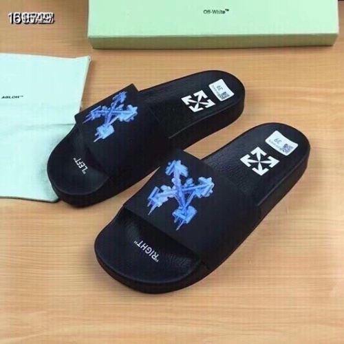 Replica Off-White Slippers For Men #1195440, $45.00 USD, [ITEM#1195440], Replica Off-White Slippers outlet from China