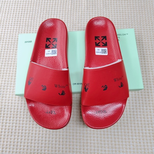 Replica Off-White Slippers For Men #1195444, $45.00 USD, [ITEM#1195444], Replica Off-White Slippers outlet from China