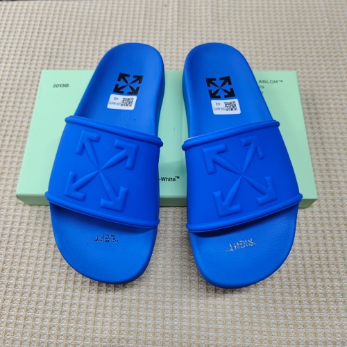 Replica Off-White Slippers For Men #1195446, $45.00 USD, [ITEM#1195446], Replica Off-White Slippers outlet from China