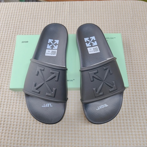 Replica Off-White Slippers For Men #1195448, $45.00 USD, [ITEM#1195448], Replica Off-White Slippers outlet from China