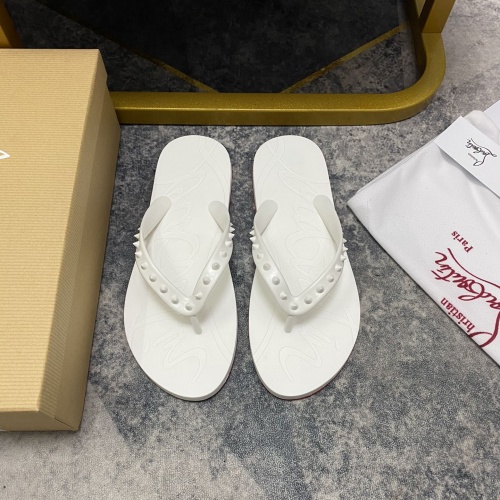 Replica Christian Louboutin CL Slippers For Women #1195453, $42.00 USD, [ITEM#1195453], Replica Christian Louboutin CL Slippers outlet from China