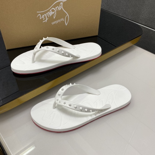 Replica Christian Louboutin CL Slippers For Men #1195454 $42.00 USD for Wholesale