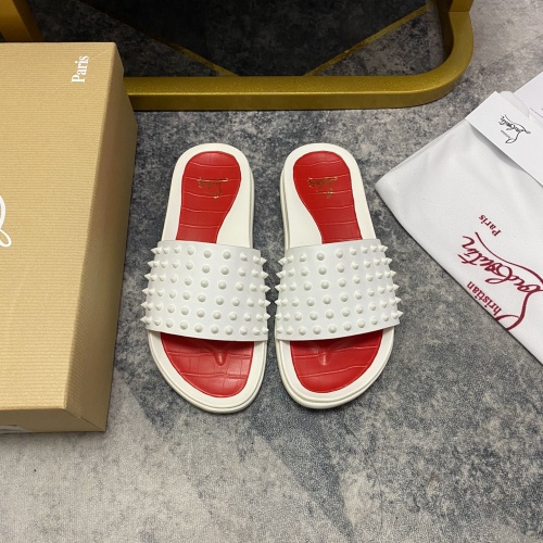 Replica Christian Louboutin CL Slippers For Men #1195460, $56.00 USD, [ITEM#1195460], Replica Christian Louboutin CL Slippers outlet from China