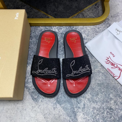 Replica Christian Louboutin CL Slippers For Men #1195463, $56.00 USD, [ITEM#1195463], Replica Christian Louboutin CL Slippers outlet from China