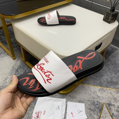Replica Christian Louboutin CL Slippers For Men #1195465 $56.00 USD for Wholesale