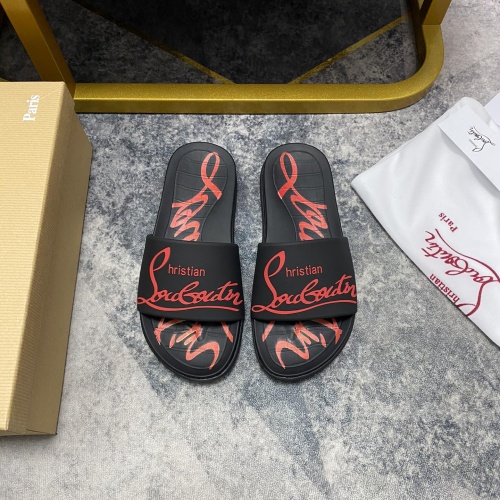 Replica Christian Louboutin CL Slippers For Men #1195466, $56.00 USD, [ITEM#1195466], Replica Christian Louboutin CL Slippers outlet from China
