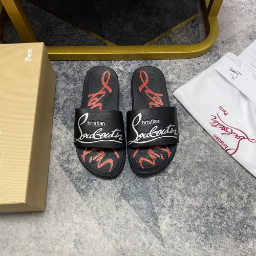 Replica Christian Louboutin CL Slippers For Men #1195467, $56.00 USD, [ITEM#1195467], Replica Christian Louboutin CL Slippers outlet from China