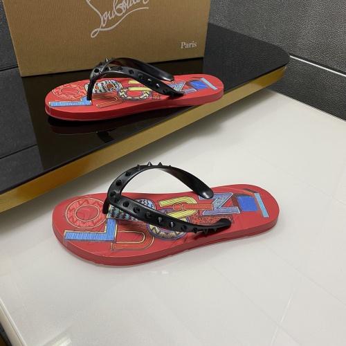 Replica Christian Louboutin CL Slippers For Men #1195470 $45.00 USD for Wholesale