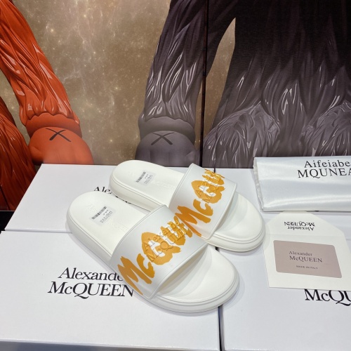 Replica Alexander McQueen Slippers For Men #1195642 $45.00 USD for Wholesale
