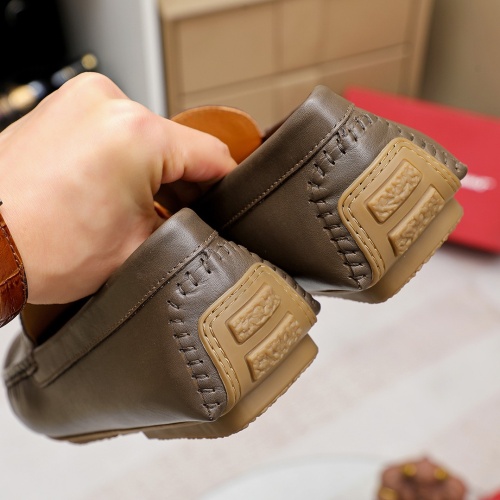Replica Salvatore Ferragamo Leather Shoes For Men #1195799 $68.00 USD for Wholesale
