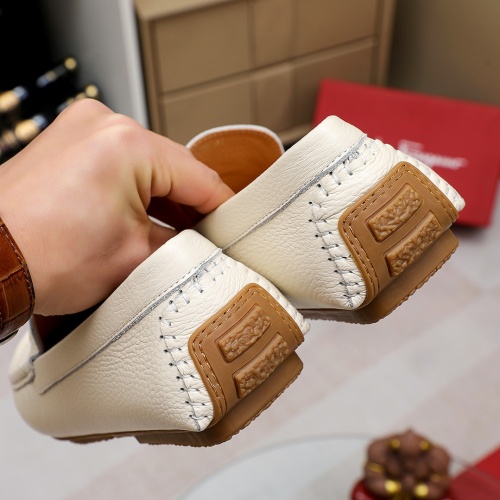 Replica Salvatore Ferragamo Leather Shoes For Men #1195801 $68.00 USD for Wholesale