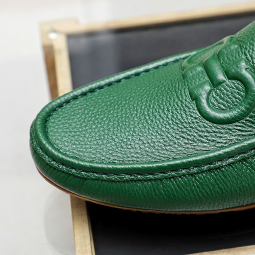 Replica Salvatore Ferragamo Leather Shoes For Men #1195804 $68.00 USD for Wholesale