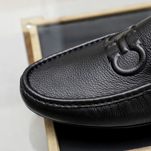 Replica Salvatore Ferragamo Leather Shoes For Men #1195807 $68.00 USD for Wholesale
