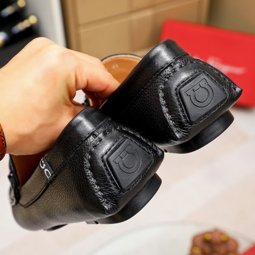 Replica Salvatore Ferragamo Leather Shoes For Men #1195813 $68.00 USD for Wholesale