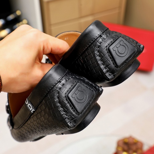Replica Salvatore Ferragamo Leather Shoes For Men #1195814 $68.00 USD for Wholesale