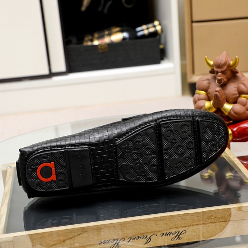 Replica Salvatore Ferragamo Leather Shoes For Men #1195814 $68.00 USD for Wholesale