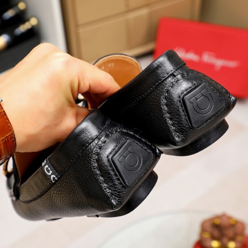 Replica Salvatore Ferragamo Leather Shoes For Men #1195815 $68.00 USD for Wholesale